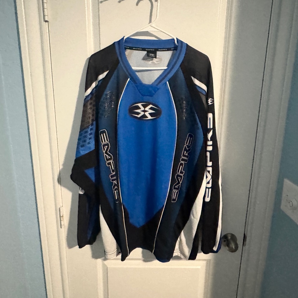 Empire Blue and Black Paintball / Airsoft Jersey XXL